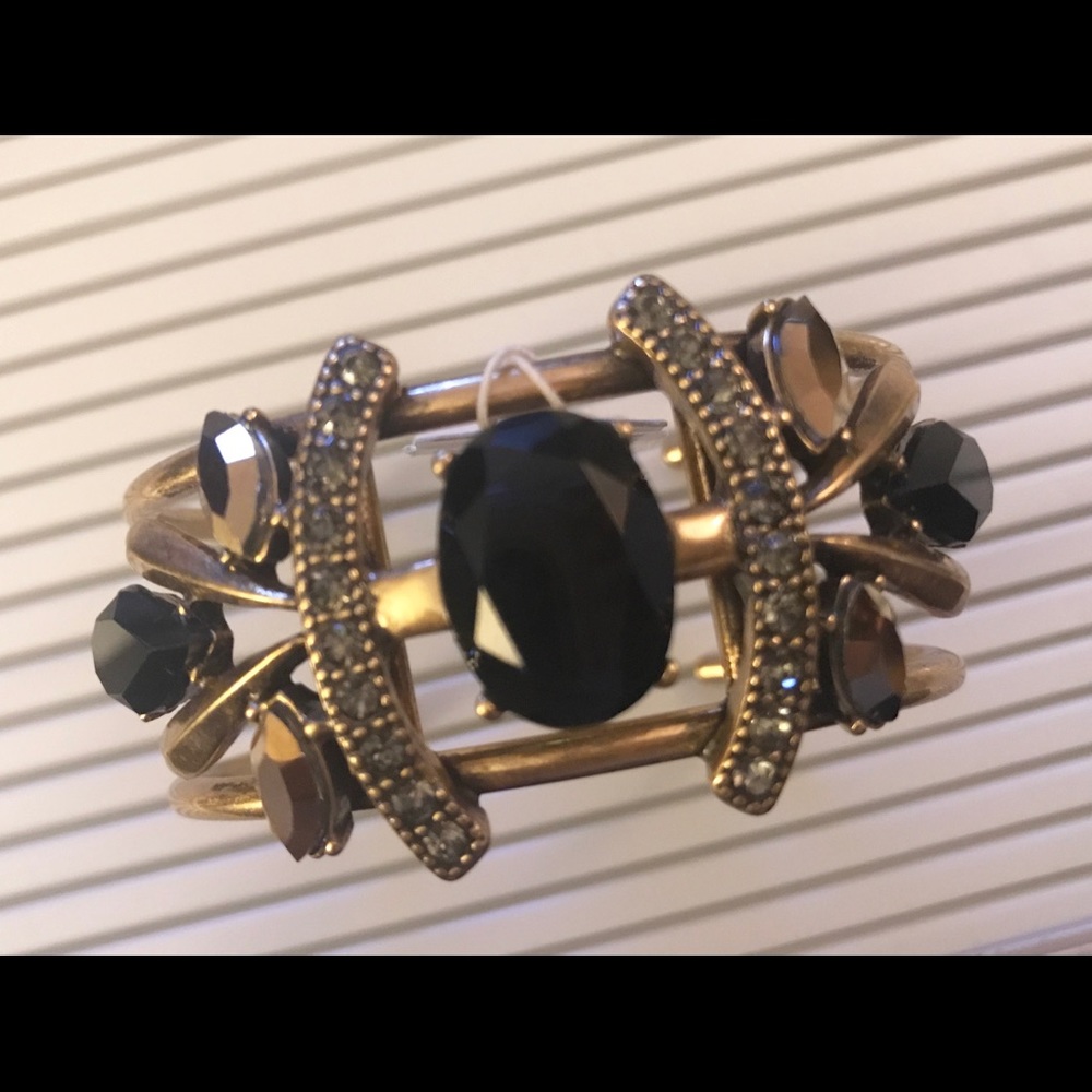 Beautiful black/gold J. Crew cuff NWT - Picture 2 of 2